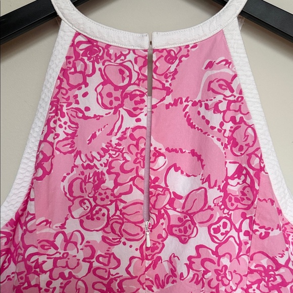 Pink Floral Halter Dress - Picture 6 of 6